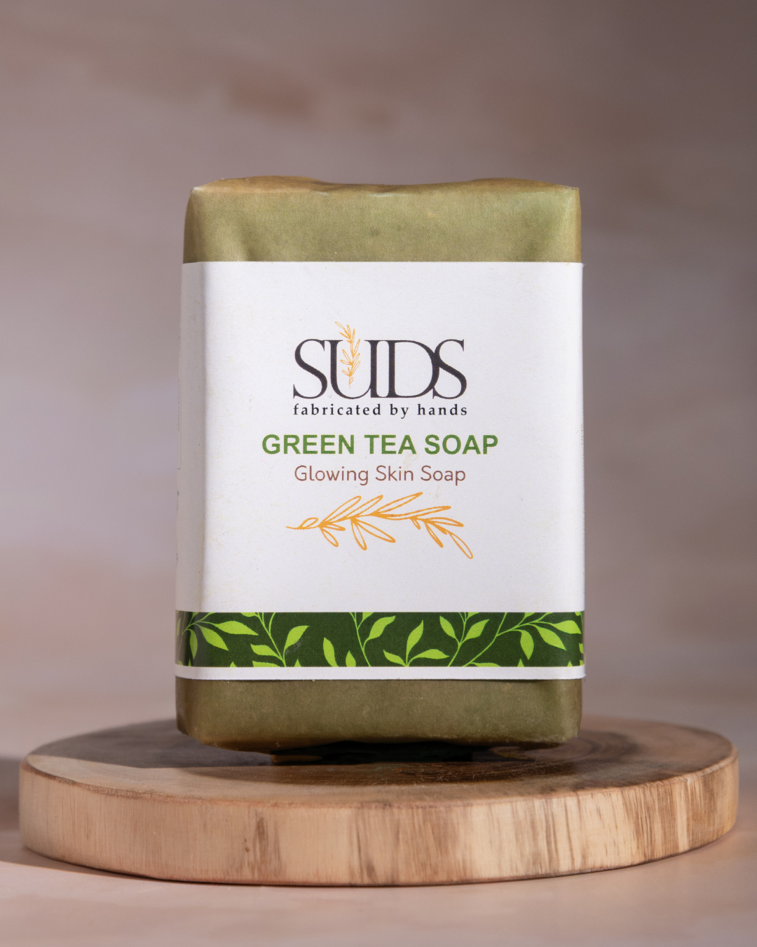 Handmade Suds Green Tea glowing skin soap, 100 gm