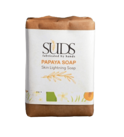 SUDS Papaya Skin Lightning Soap, Natural Exfoliating, Dark Spot Reduction, Anti-Ageing, Handmade - Image 5