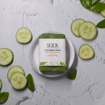 Handmade Suds Cucumber soap, 100 gm - Image 5