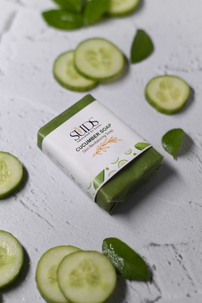 Handmade Suds Cucumber soap, 100 gm - Image 2