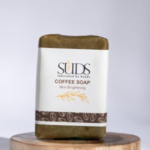 SUDS Coffee Soap, Skin Brightening, Exfoliating, Handmade, 100gm
