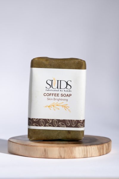 SUDS Coffee Soap, Skin Brightening, Exfoliating, Handmade, 100gm