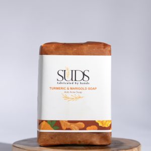 Turmeric & Marigold Anti Acne Soap Bar, Natural Handmade, HANDMADE SUDS 100g