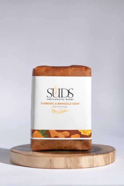 Turmeric & Marigold Anti Acne Soap Bar, Natural Handmade, HANDMADE SUDS 100g