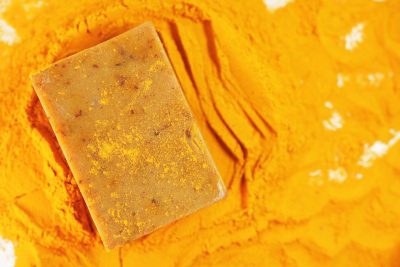 Turmeric & Marigold Anti Acne Soap Bar, Natural Handmade, HANDMADE SUDS 100g - Image 3